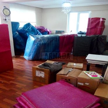 paketlenmiş ev eşyaları