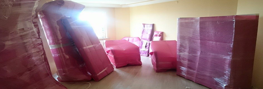 paketlenmiş ev eşyaları